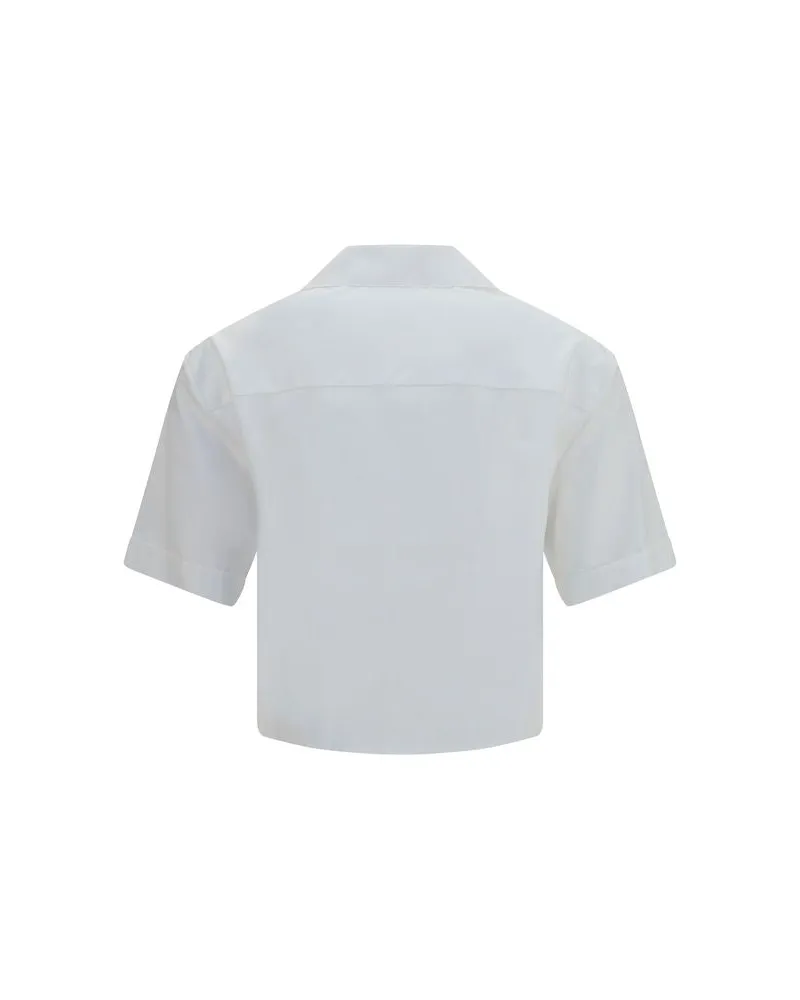 Versace Women's White Cotton Dress Shirt White
