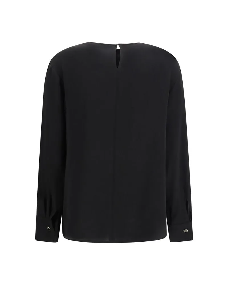 Max Mara Women's Black Triacetate Blouse Black