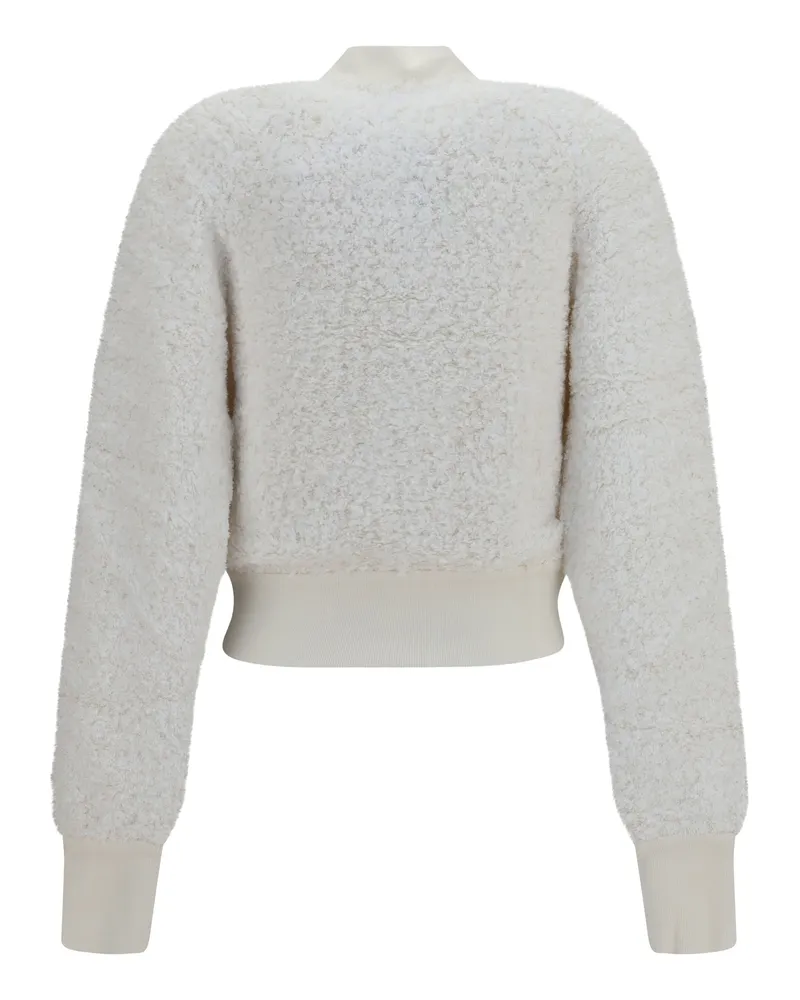 Balmain Women's Tweed Bomber Jacket With Lion-Head Buttons 0ka Naturel Beige