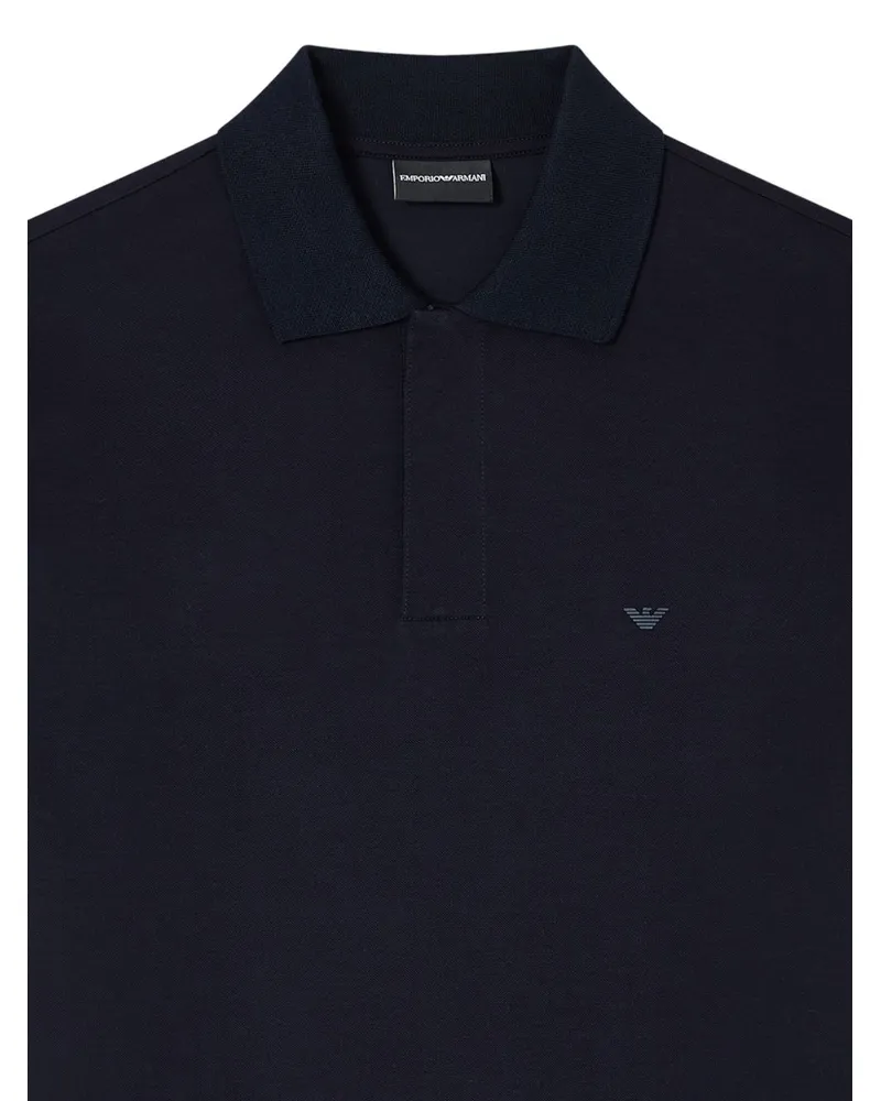 Emporio Armani Cotton Polo Shirt — Navy Navy