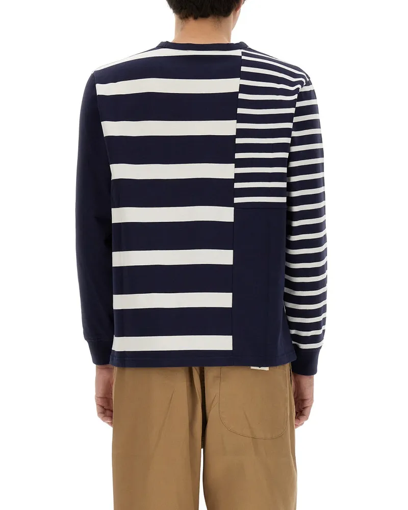 Umbro Patchwork Cotton Sweatshirt — Blue Blue