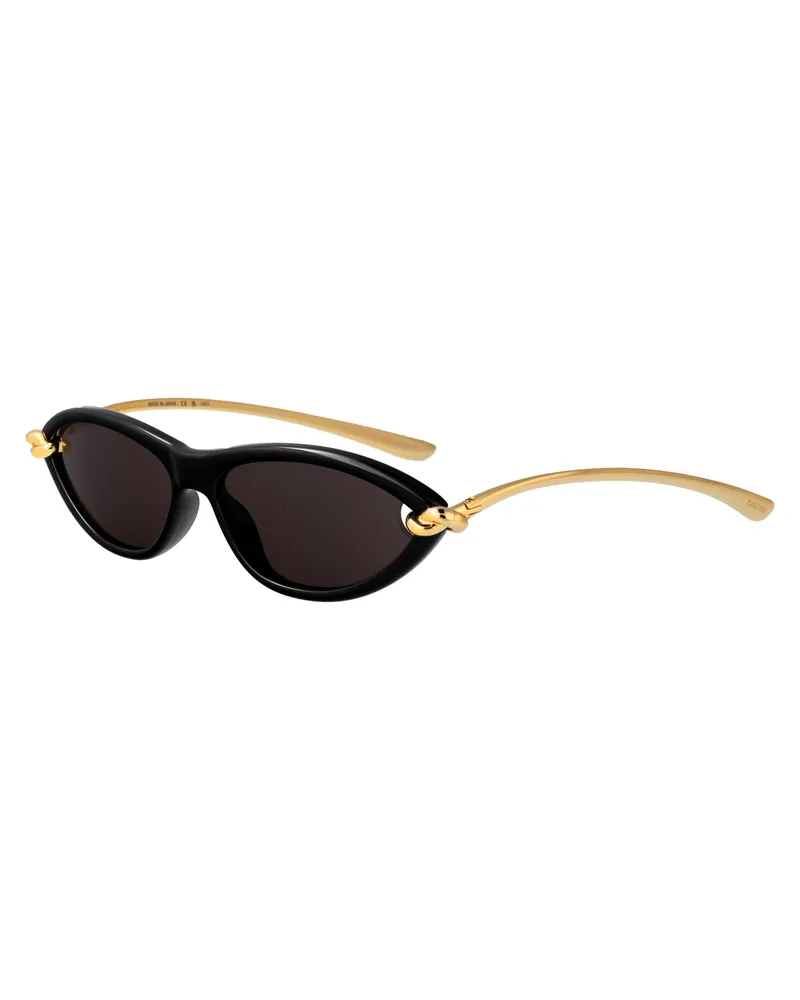 Bottega Veneta Women's Sunglasses Black-Gold-Grey Metal Black/gold/grey Black