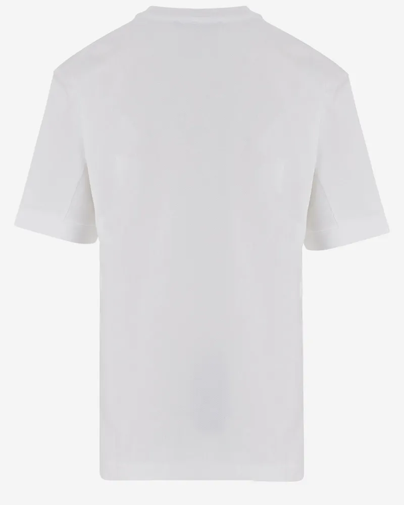 Jacquemus Logo-Embroidered Cotton T-Shirt — White White