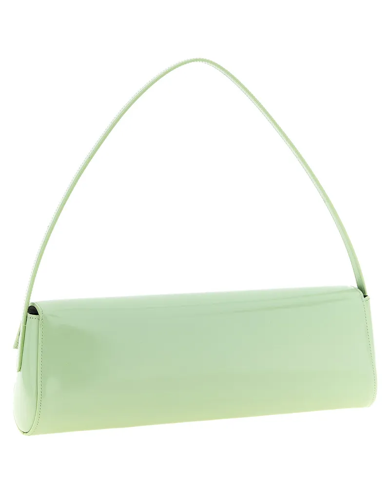Jil Sander Kante Calfskin Leather Shoulder Bag — Green Green