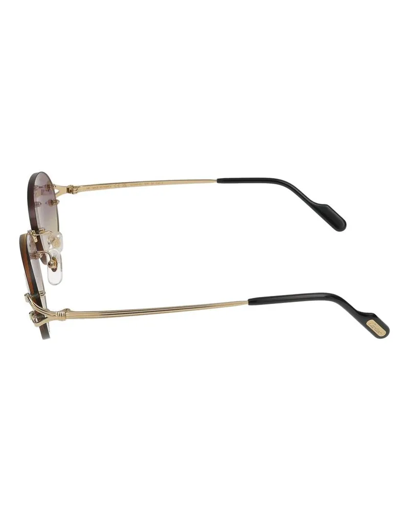 Cartier Unisex Sunglasses Ct0551s 006 Gold Violet 18-140 Metal Gold