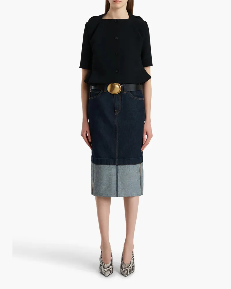 KHAITE E26 Skirt — Denim Denim