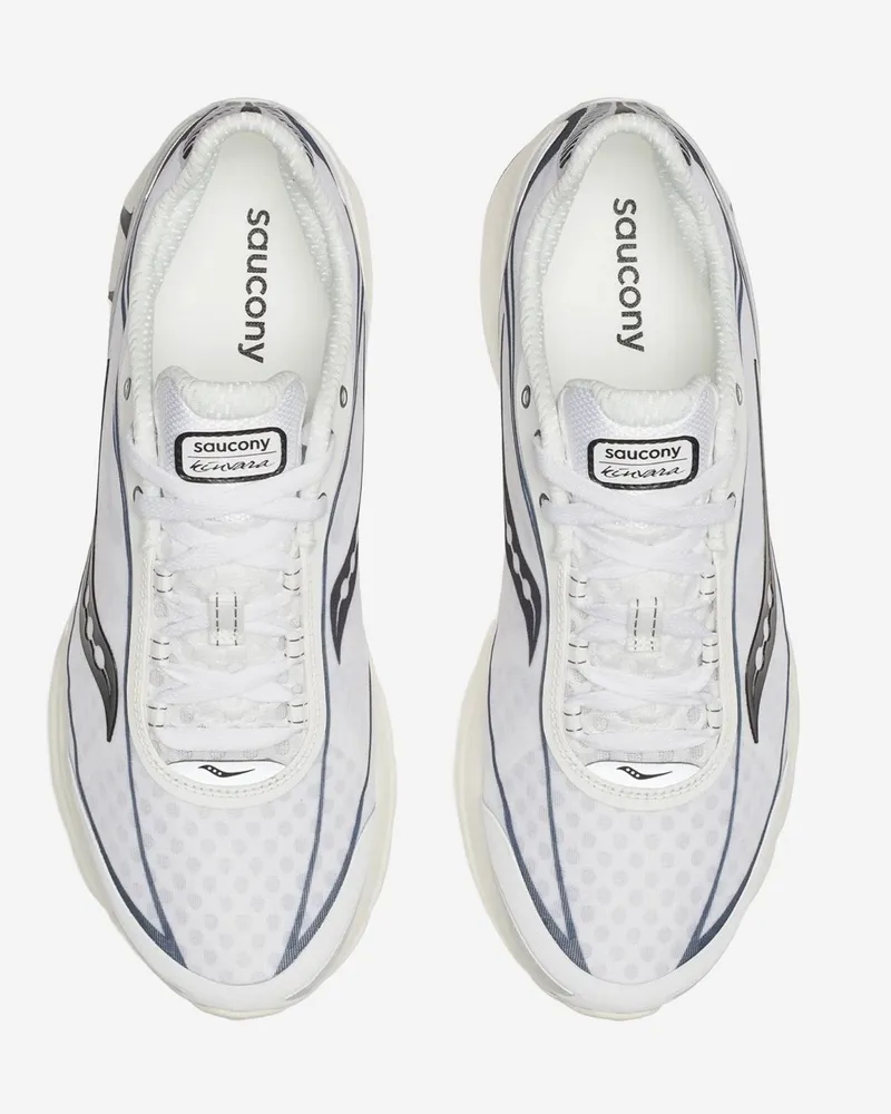 Saucony Unisex Sneakers Kinvara 1 White Mesh Trainers White