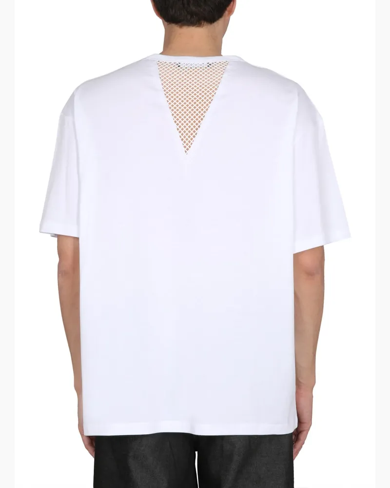Raf Simons Logo Patch Cotton T-Shirt — White White