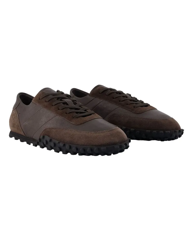 Common Projects Leather Calfskin Sneakers — Brown Brown