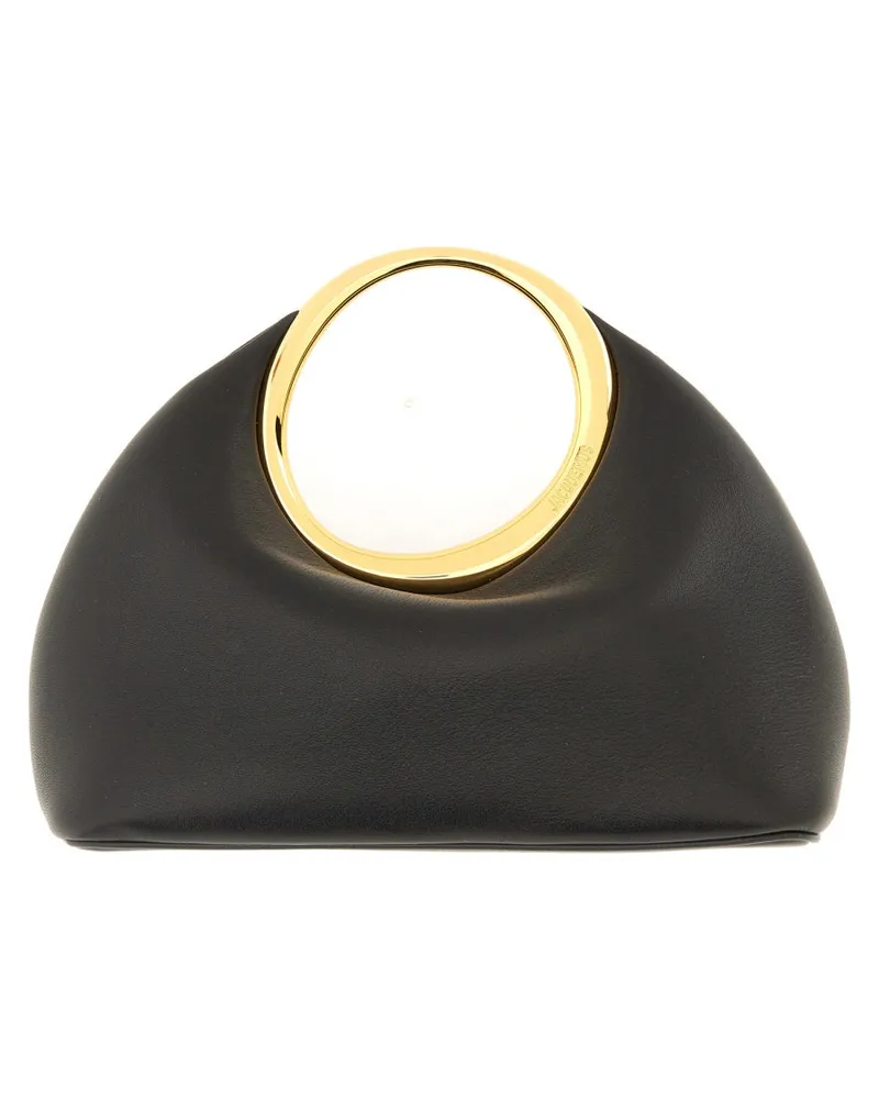 Jacquemus Women's Le Petit Calino Bag Black Leather Shoulder Black