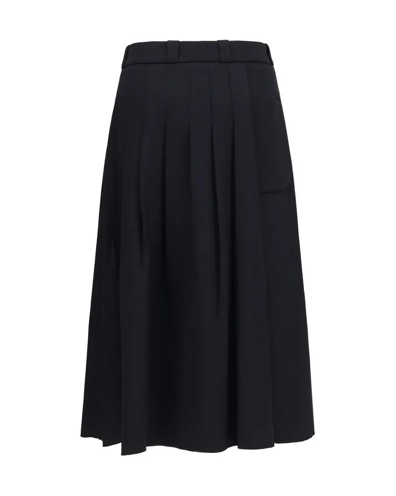 Our Legacy Origami Midi Skirt — Black Black