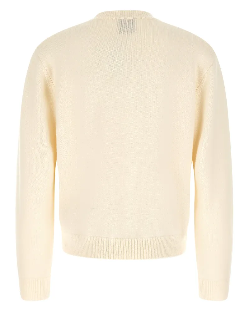 Casablanca Paris Intarsia Logo Wool Sweatshirt — White White