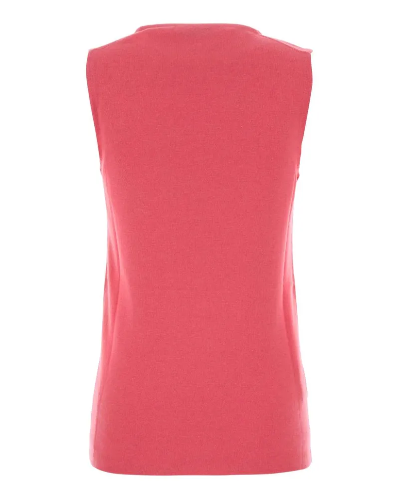 Miu Miu Women's Fluo Pink Cashmere Blend Vest Sews Maglieria Pink