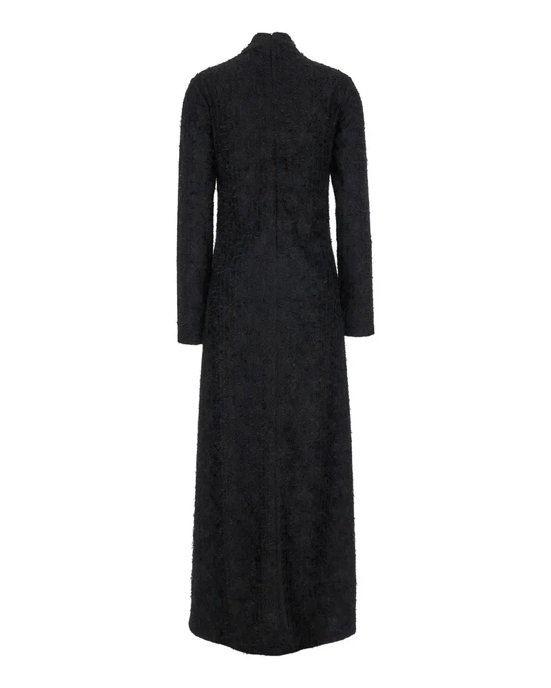 Róhe Women's Black Turtleneck Dress With Fringes Polyester Black