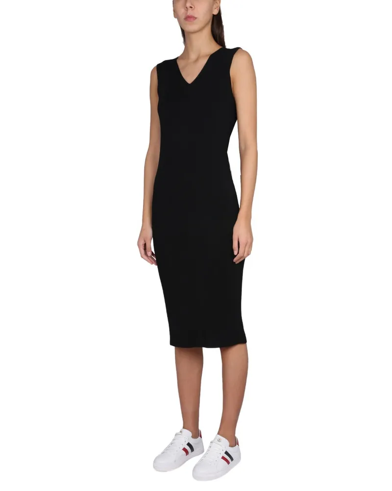 Moncler Viscose Knit Dress — Black Black