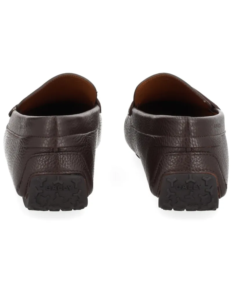 Bally Calf Leather Moccasin Loafer — Brown Brown