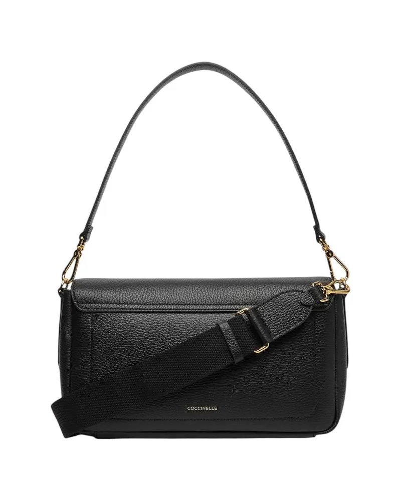 Coccinelle Women's Handbag Black Bovine Leather Black