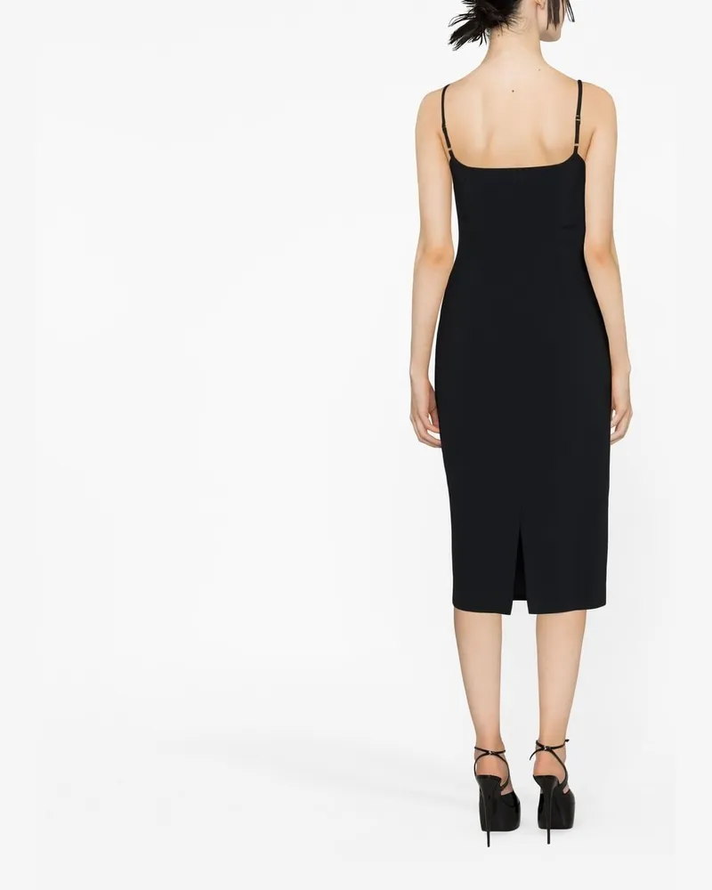 Blumarine Heart Sequin Embellished Dress — Black Black