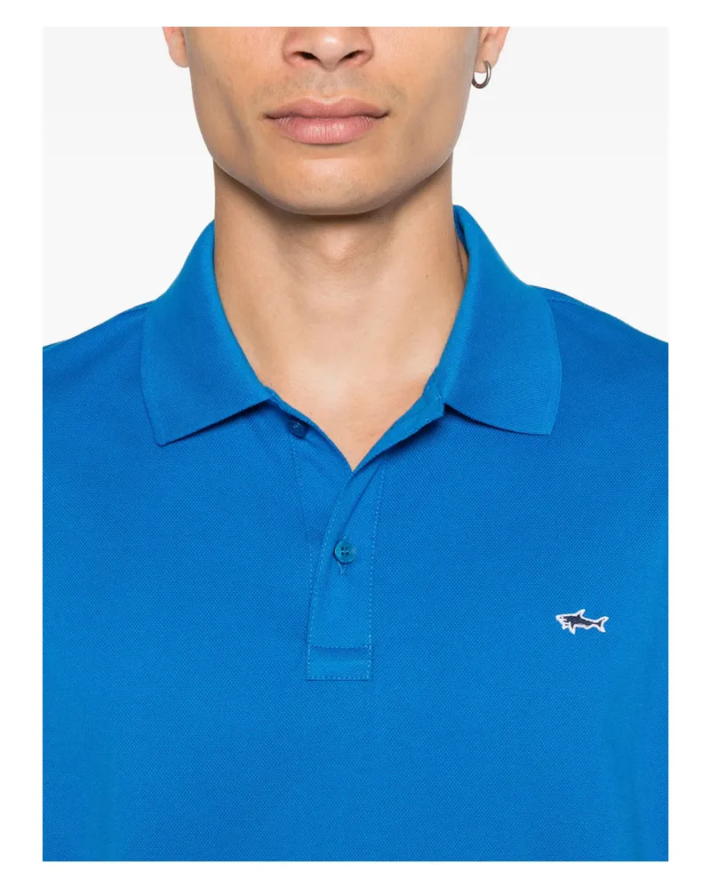 Paul & Shark Cotton Polo — Blue Blue
