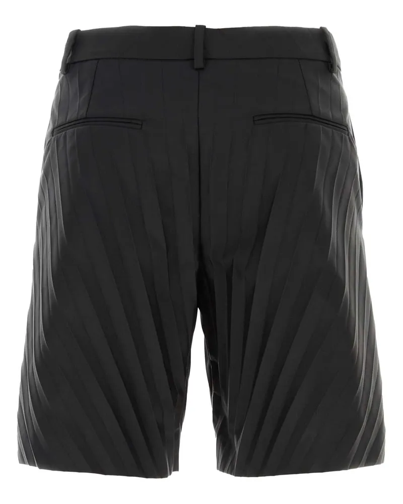 Valentino Garavani Men's Black Nylon Bermuda Shorts Exterior Black