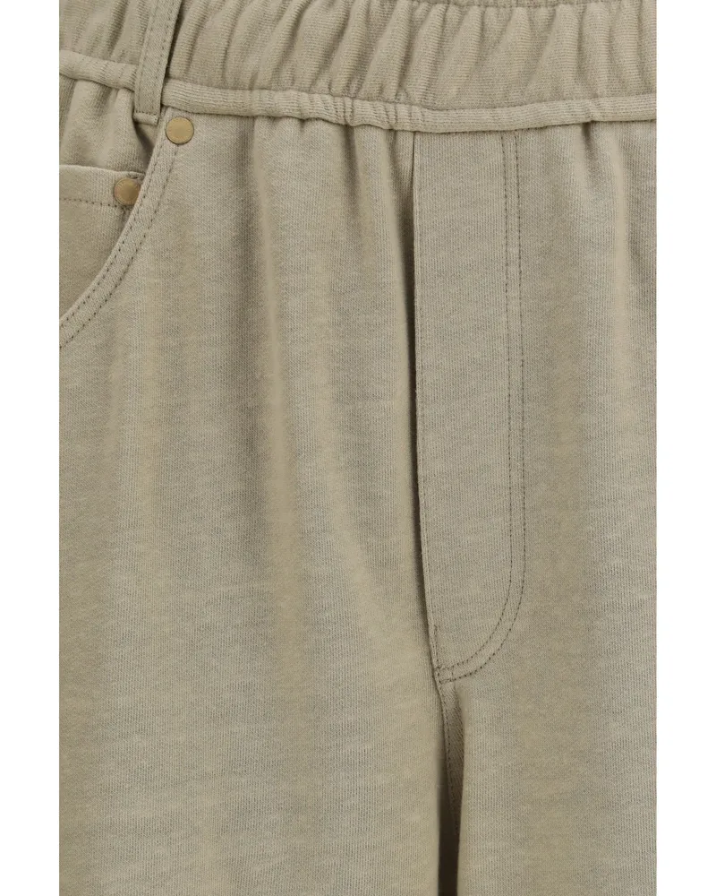 Brunello Cucinelli Cotton-Linen Trousers — Beige Beige
