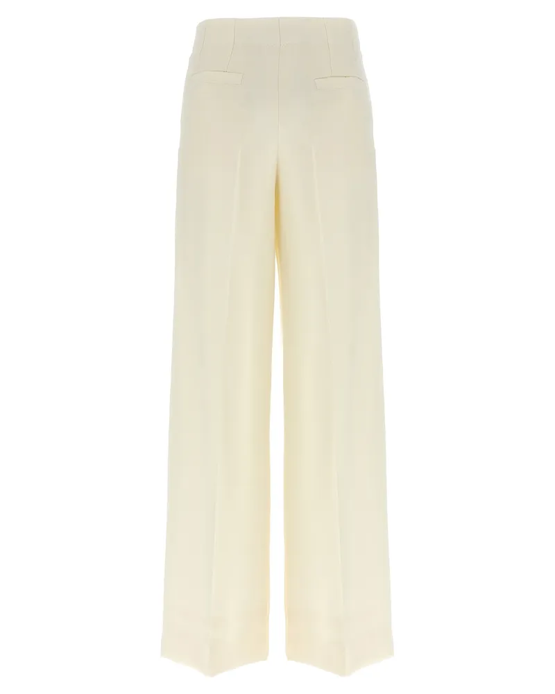 Brioni Women's White Wool Casual Pants White