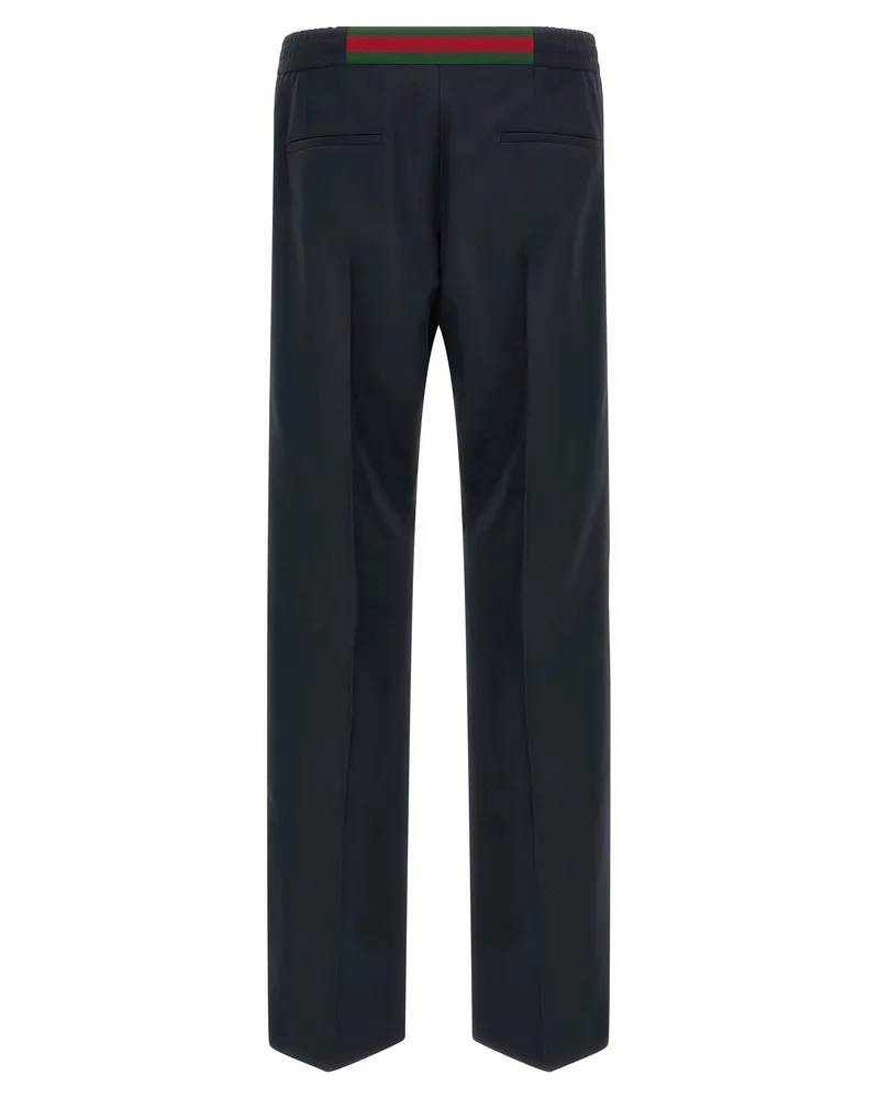 Gucci Technical Panama Trousers — Black Black
