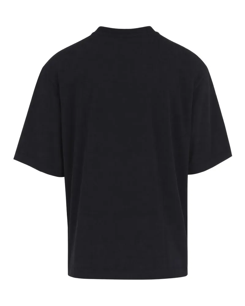 OFF-WHITE Logo-Embroidered T-Shirt — Black Black