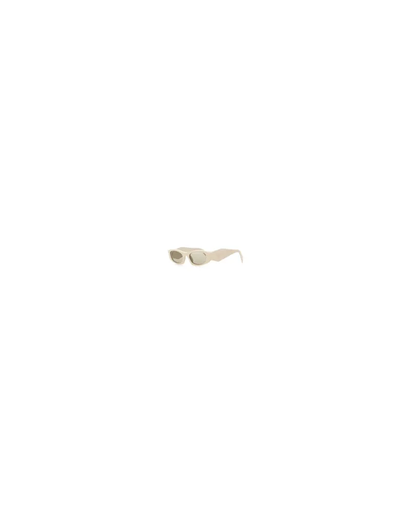 Prada Women's Chalk Acetate Sunglasses Lenses Argilla Exterior: Occhiali Da Sole Beige