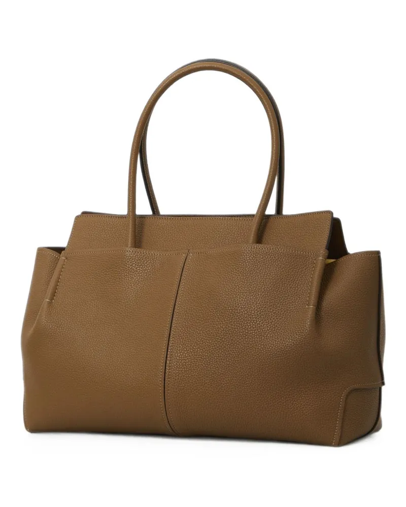 TOD'S Leather Shoulder Bag — Brown Brown