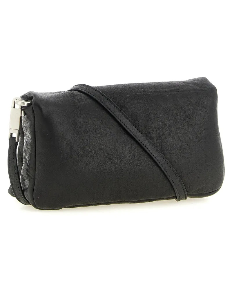 Rick Owens Women's Black Lamb Leather Clutch Bag Black
