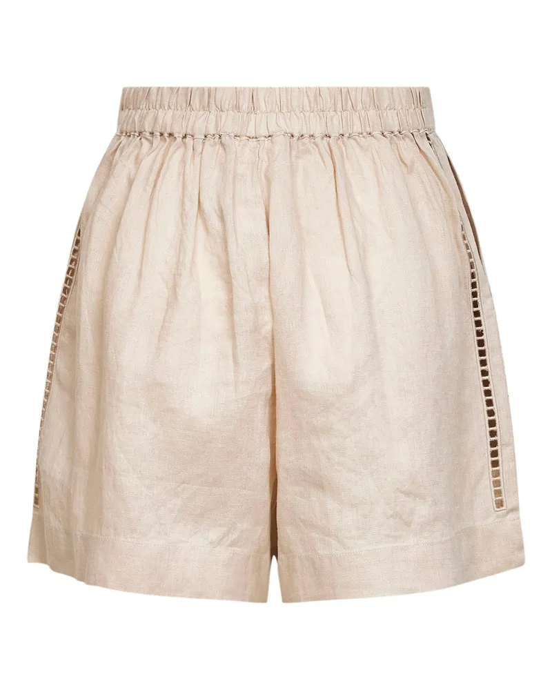 MC2 Saint Barth Women's Shorts Amani Beige Linen Beige