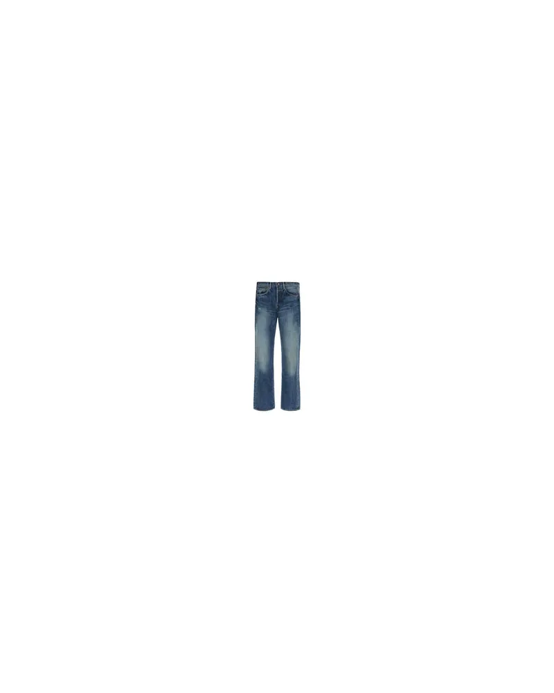 Visvim Men's Denim Social Sculpture Jeans Blue Exterior: Cotton Blue