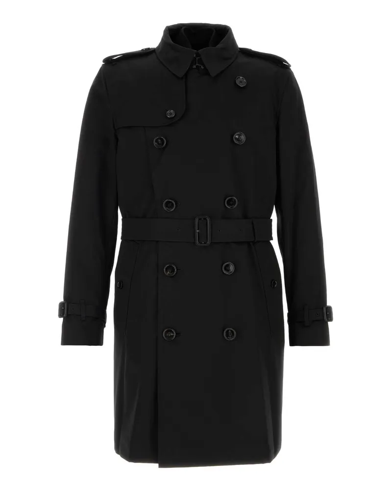 Burberry Kensington Trench Coat — Black Black