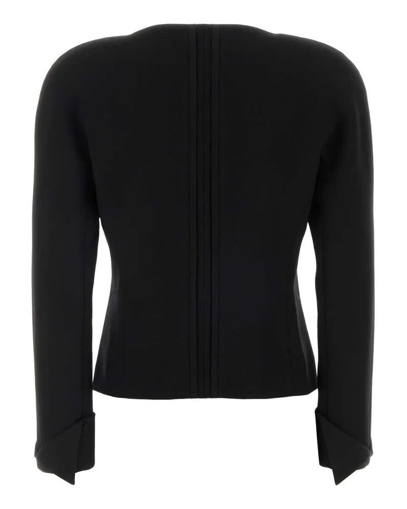Chloé Virgin Wool Crepe Blazer — Black Black