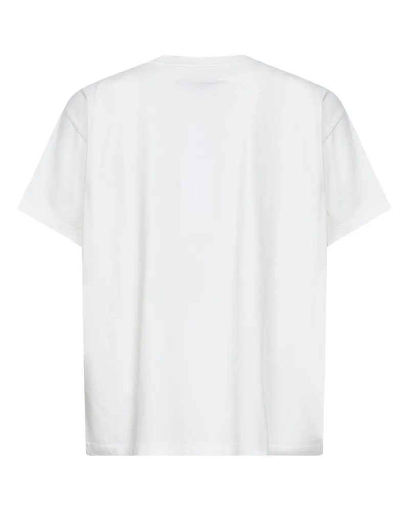 Maison Margiela Men's White Cotton Jersey Numeric T-Shirt T-Shirts And Polos White