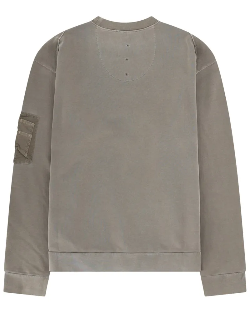 Premiata Logo-Embroidered Cotton Sweatshirt — Gray Gray