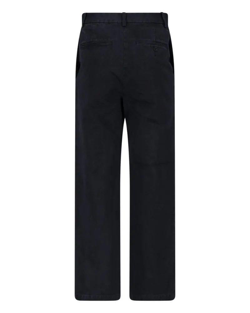 AURALEE Women's Trousers Black Cotton Black