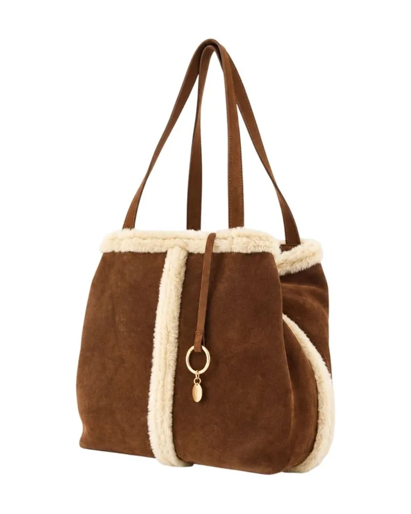 Vanessa Bruno Daily Gm Shoulder Bag — Brown Brown
