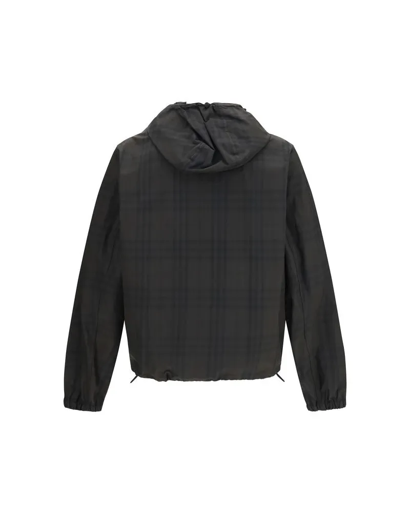 Burberry Men's Brown Cotton Shell Jacket Clothing Black