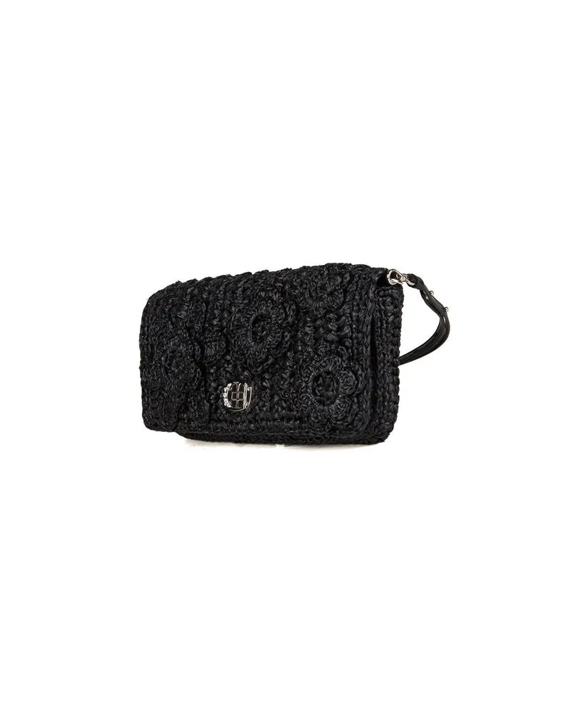 Miu Miu Women's Miu Crossbody Bag Black Lambskin Crossbody-bags Black