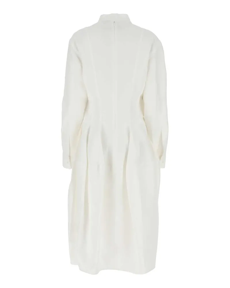Bottega Veneta 725506v2lb0 9071 Exterior: Viscose Linen Abiti Lunghi Dress White