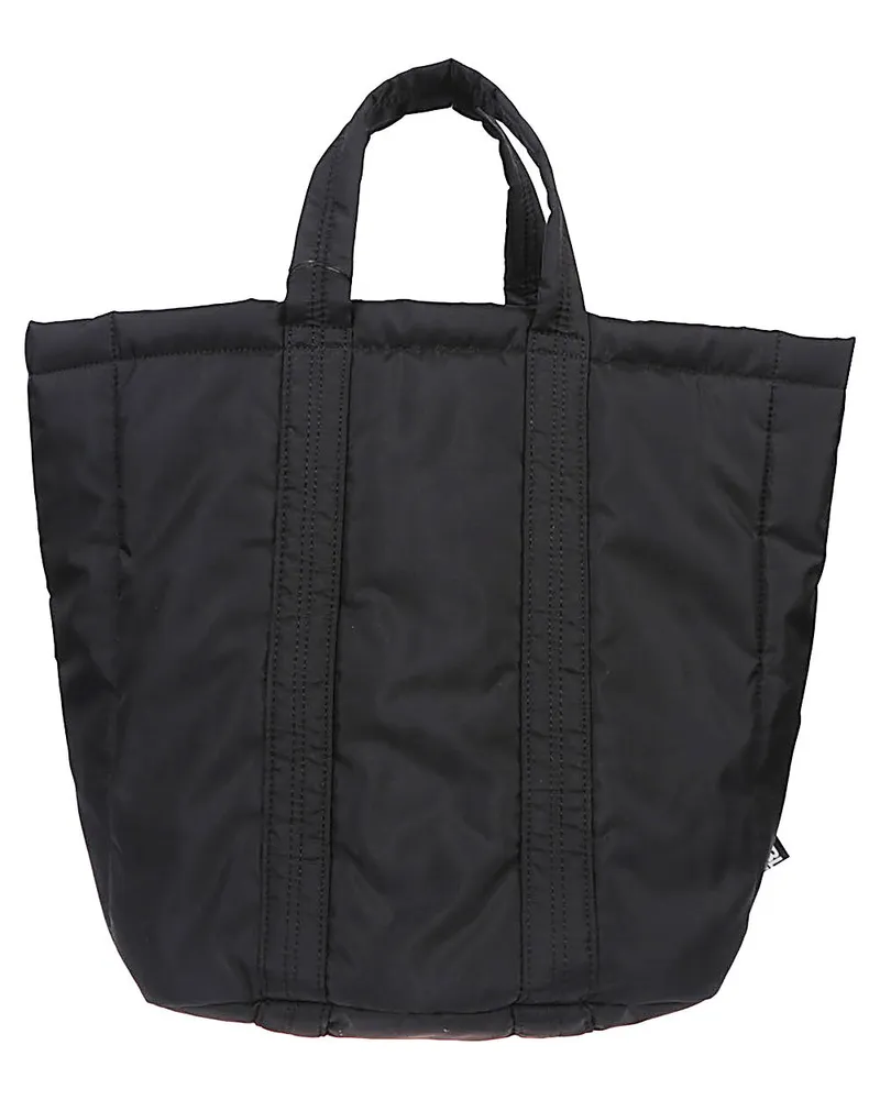 Comme des Garçons Nylon Panelled Tote Bag — Black Black