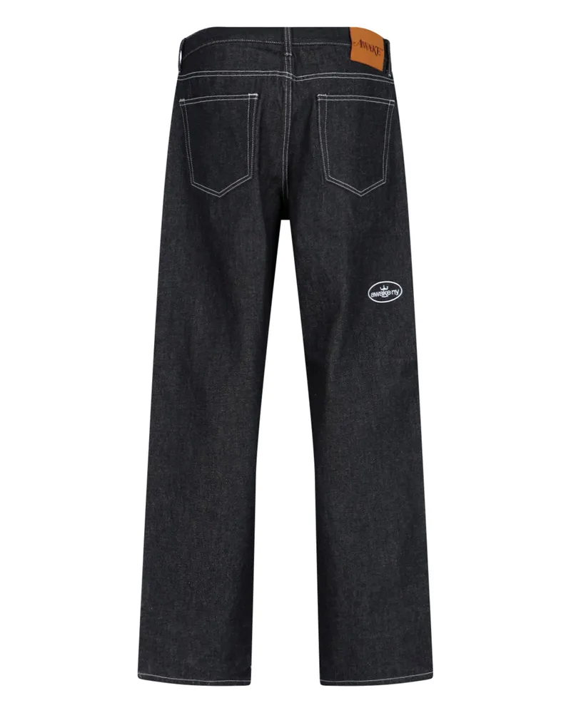 AWAKE NY Men's Jeans Black Cotton Black