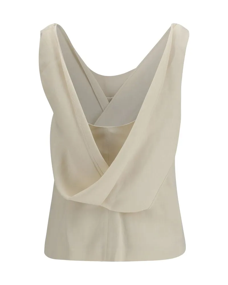 Brunello Cucinelli Women's Beige Viscose Blouse Beige