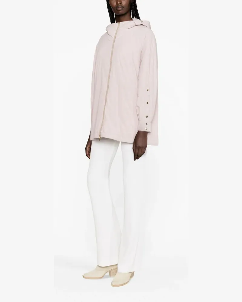 Herno Women's Hooded Zip-Up Jacket Aw23 W Pink