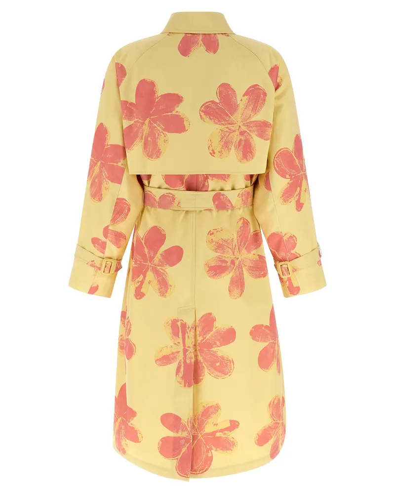 Max Mara Women Bicolor Cotton Coat Clothing Yellow
