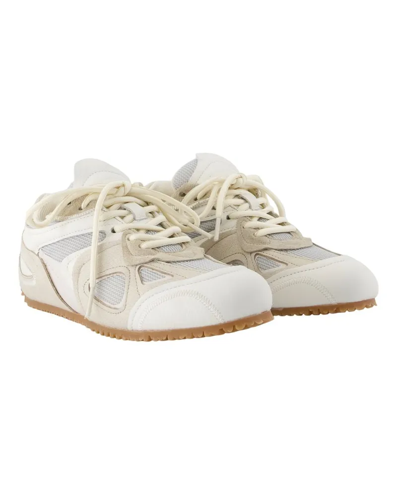 Axel Arigato Women's Slow Runner Sneakers -  Leather White Calfskin Shoes White