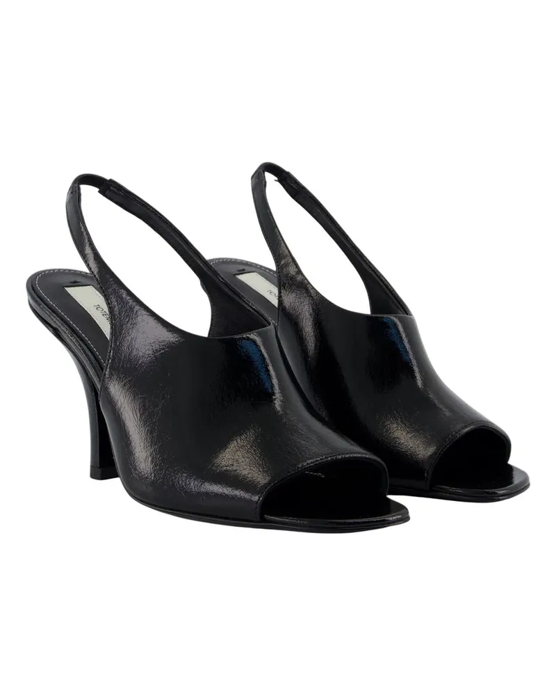Totême Women's Contour Slingback Heel Black Calfskin Black