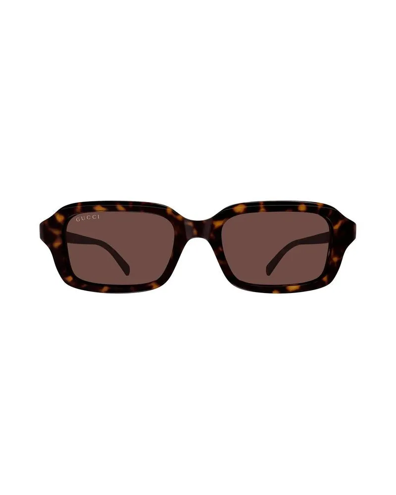 Gucci Unisex Sunglasses Brown Recycled Acetate Brown
